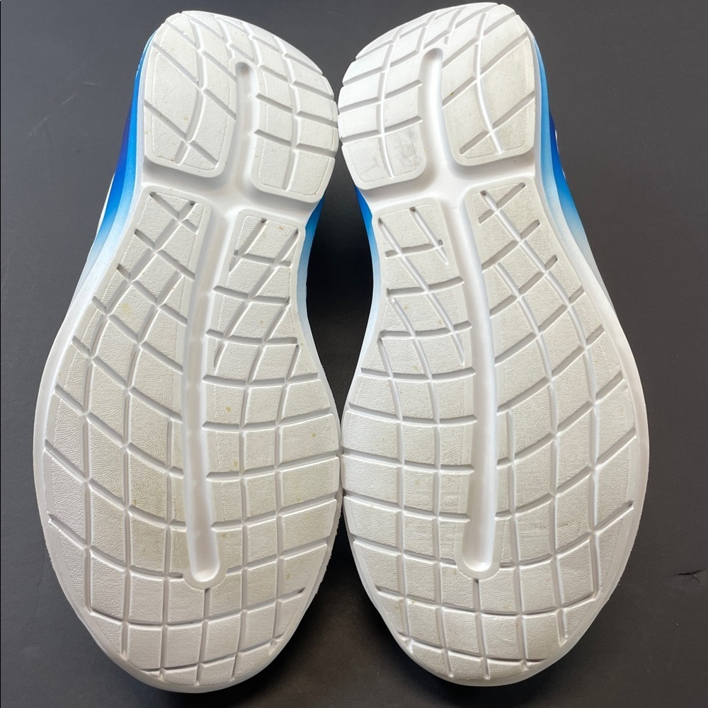 OOFOS OOmg White Slip On Shoes Green Interior Walking Comfort Mens Sz 12.5 - Picture 6 of 9